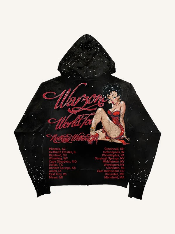 Women's Graphic Designed Hoodie.