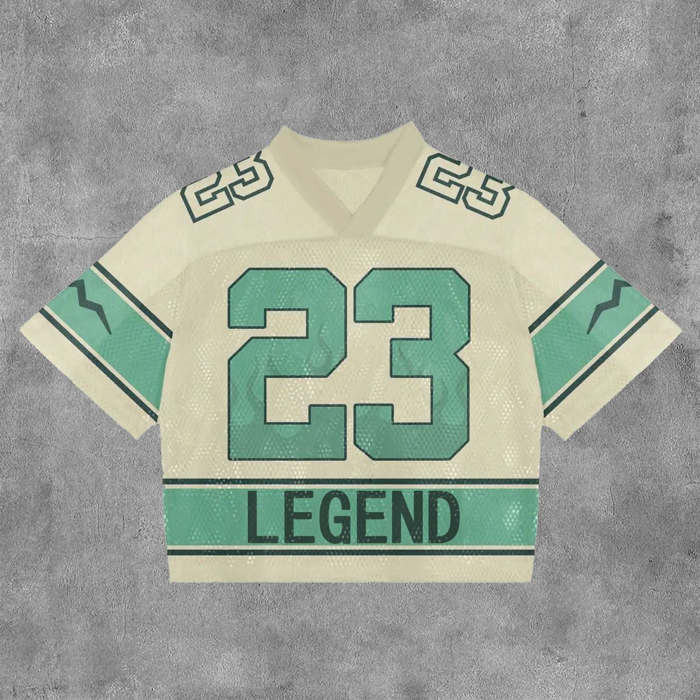 Men's V-Neck Digital Printed Cropped Jerseys.