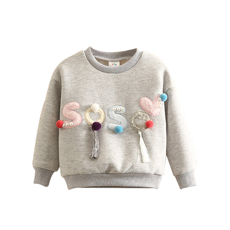 Baby Girls Pearl Winter Sweatshirt.