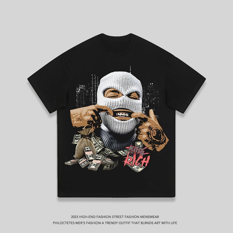 Men's Cotton Digital Printed Heist T-Shirt.