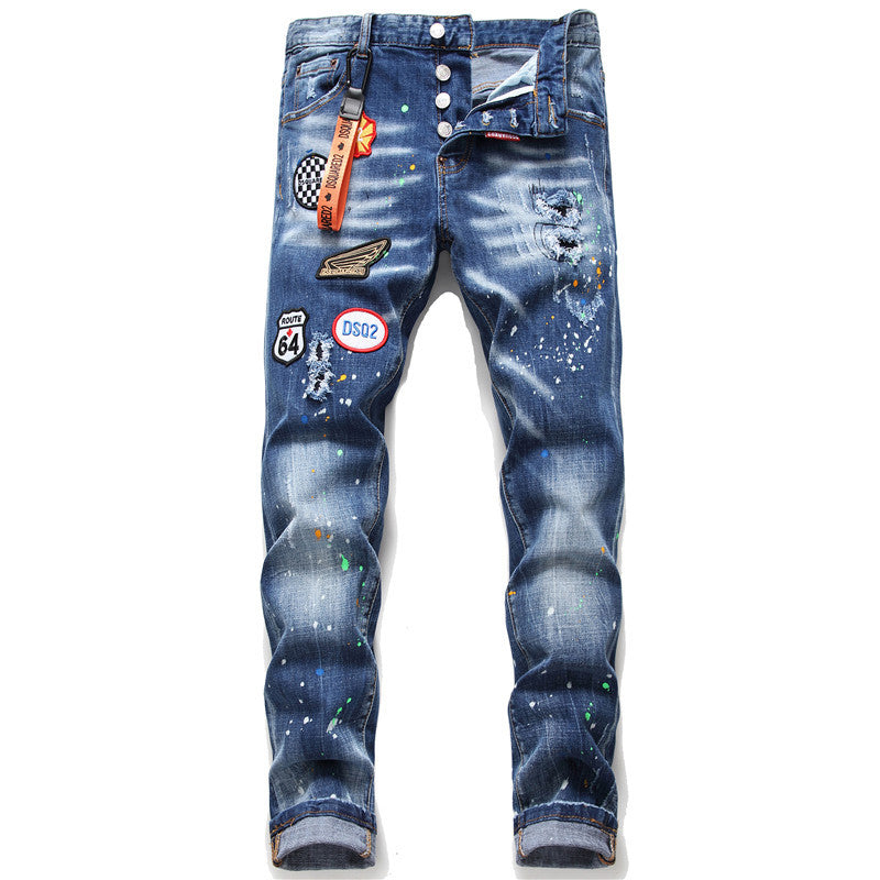 Men's High-End Hipster Jeans.