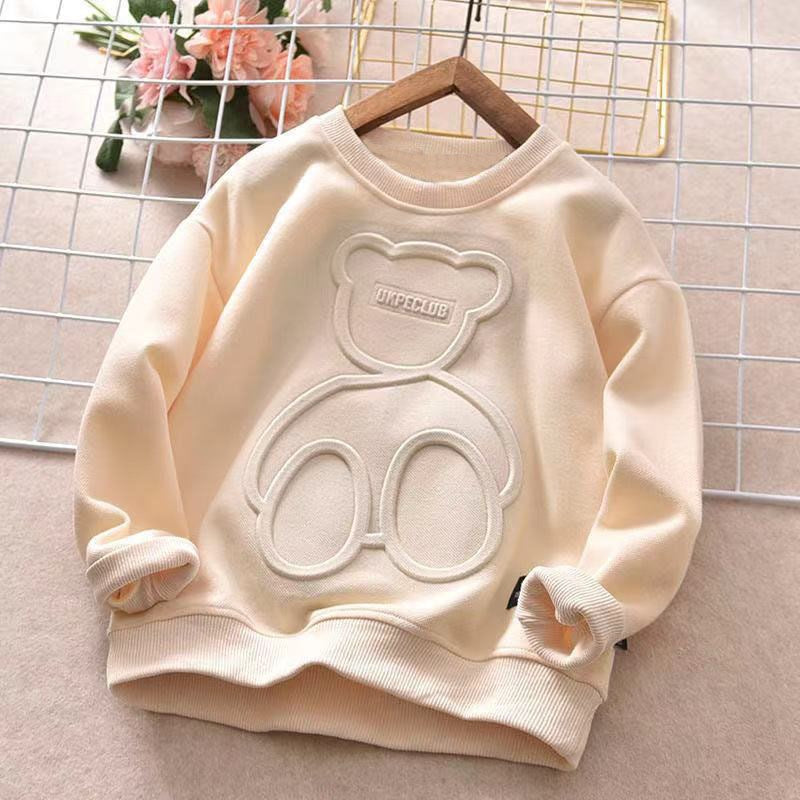 Children's Puff Print Cotton Sweatshirt.