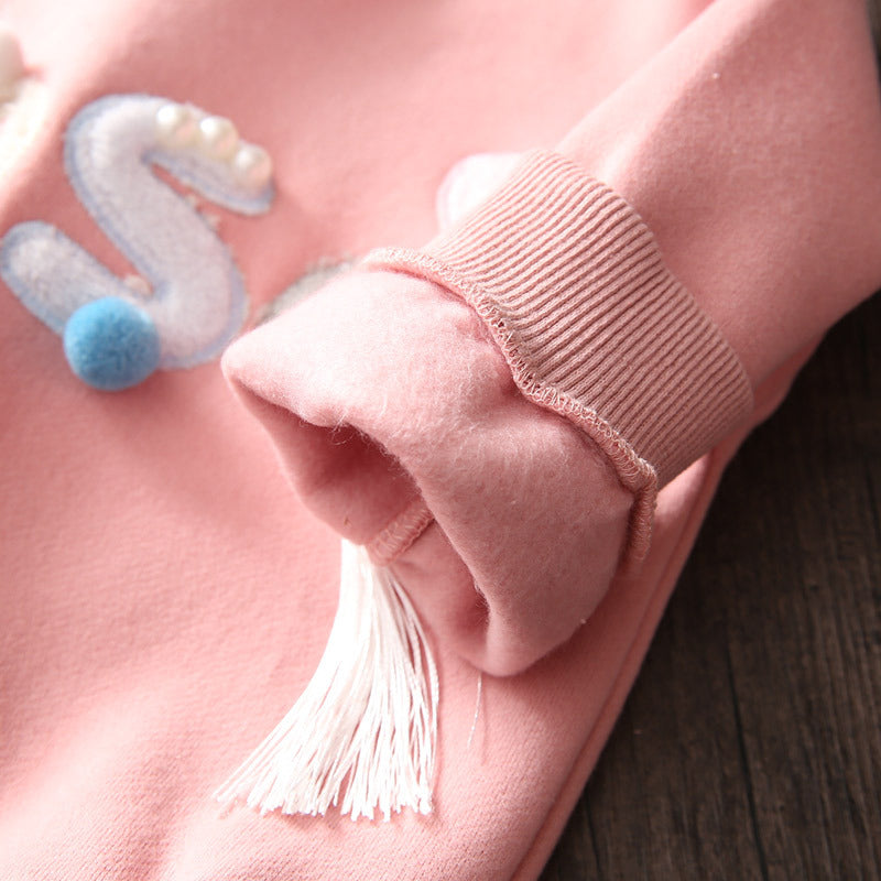 Baby Girls Pearl Winter Sweatshirt.