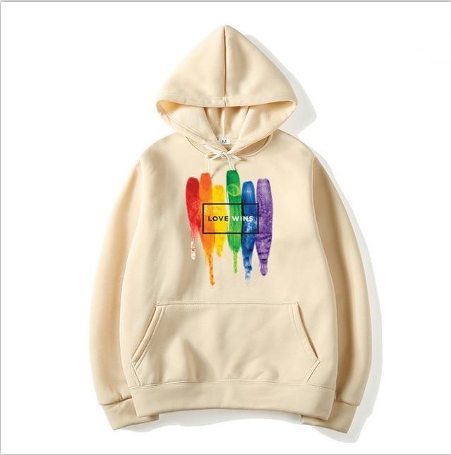 Unisex Pride LGBTQ (LOVE WINS) Cotton Hoodie.