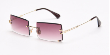 Rimless Rectangle Sunglasses.