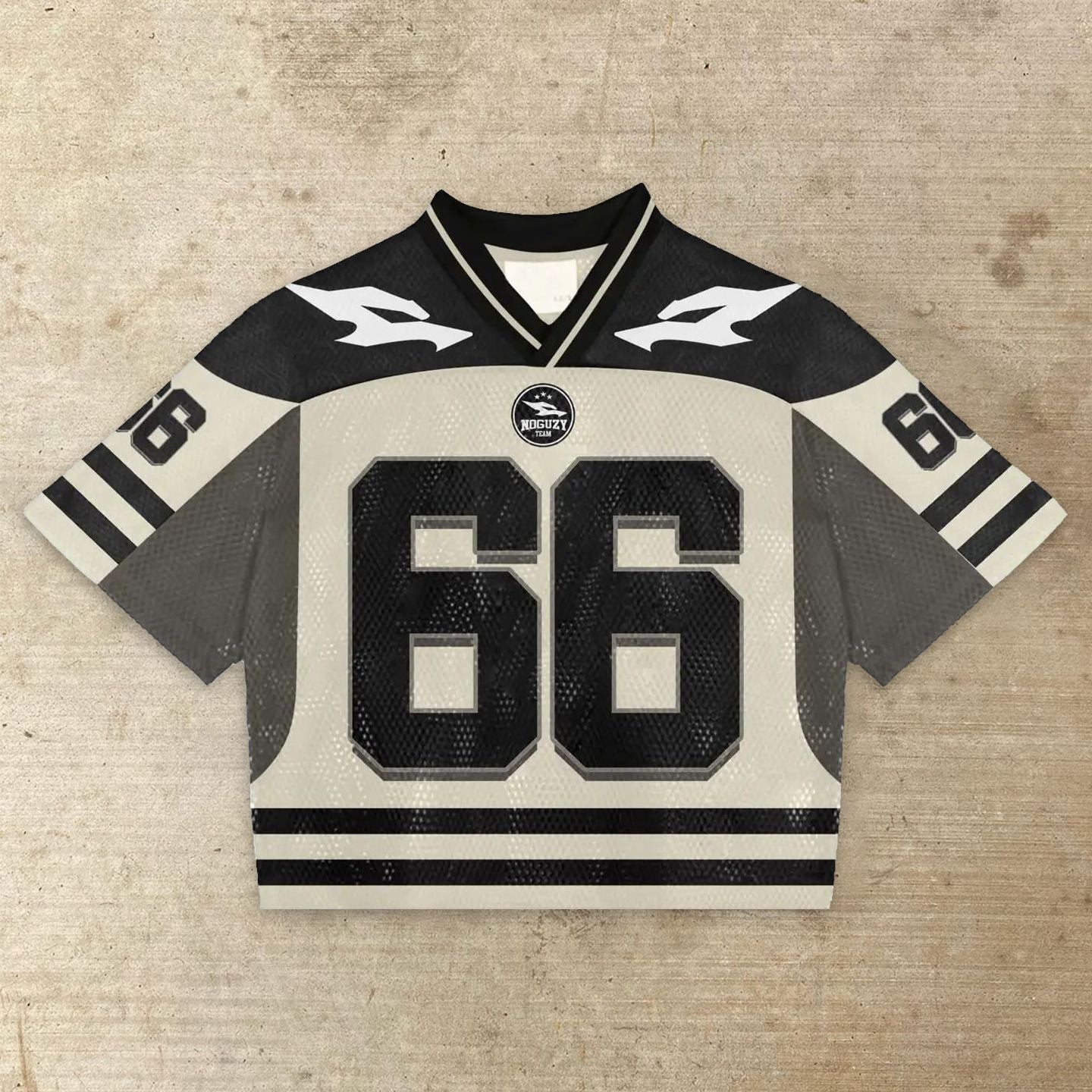 Men's V-Neck Digital Printed Cropped Jerseys.