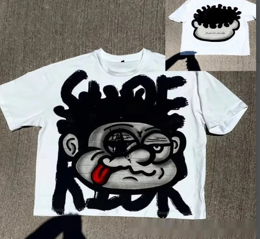 Men's Cotton Oversize Hip-Hop T-Shirts.