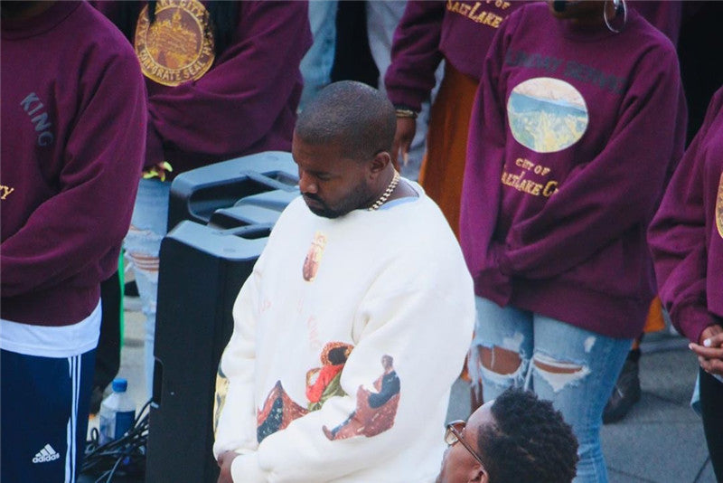 Unisex Heavy-Duty Cotton Jesus Is King Sweatshirt.