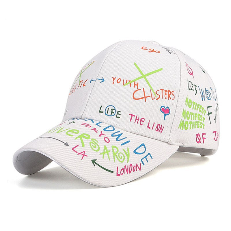 Unisex Hip-Hop Graffiti Baseball Cap.