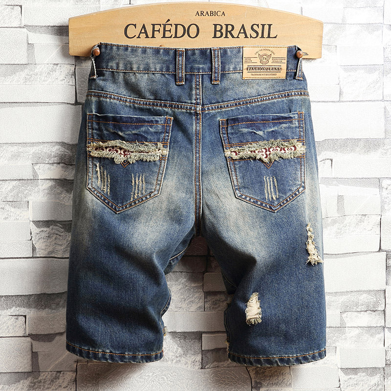 Men's Capris Jean Shorts.