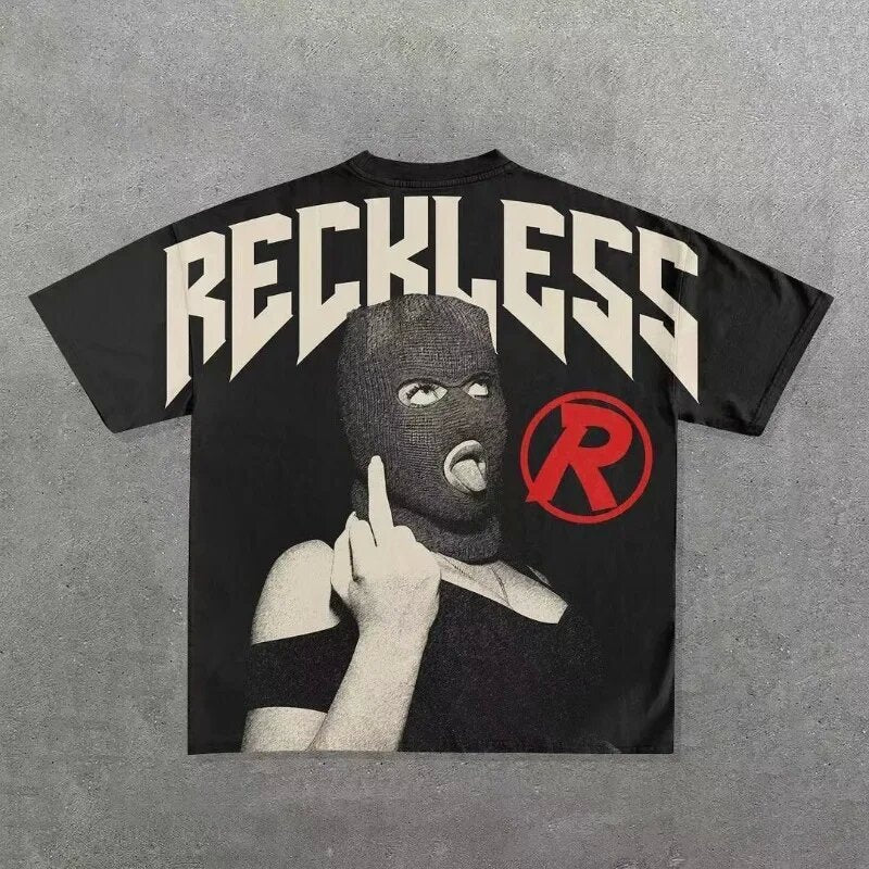 Men's Hip-Hop Gothic Graphic T-Shirts.