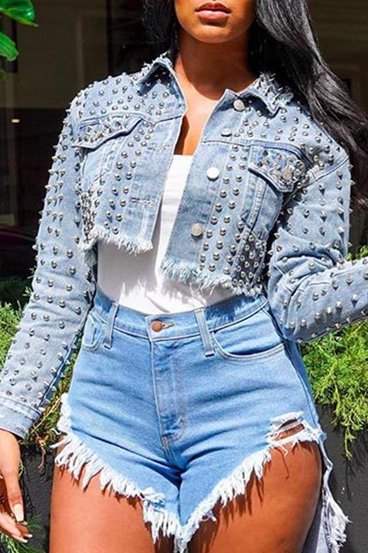 Women's Short Denim Jacket.