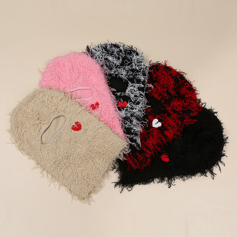 Single Hole Embroidery Knitted Headgear.