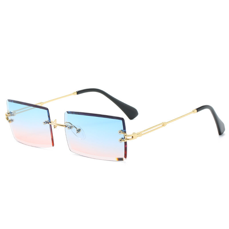 Rimless Rectangle Sunglasses.