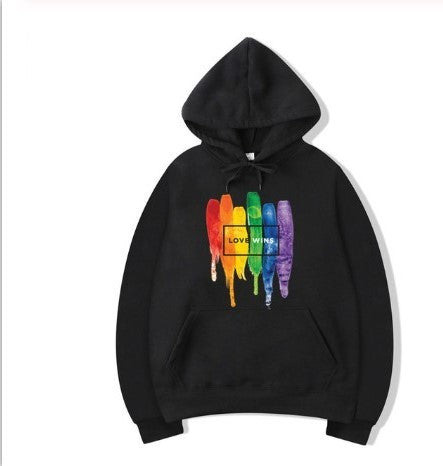 Unisex Pride LGBTQ (LOVE WINS) Cotton Hoodie.