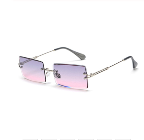 Rimless Rectangle Sunglasses.