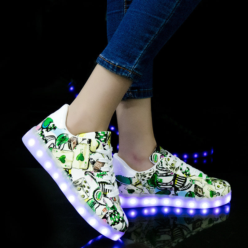 Women's Fluorescent Light Shoes.