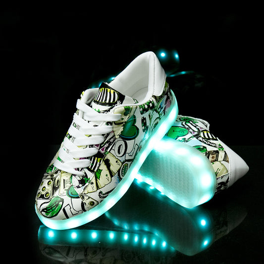 Women's Fluorescent Light Shoes.