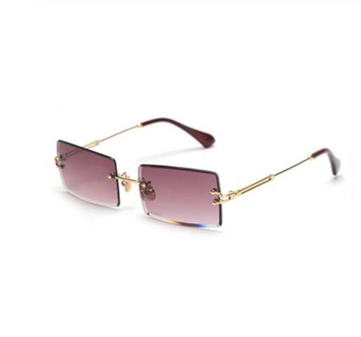 Rimless Rectangle Sunglasses.