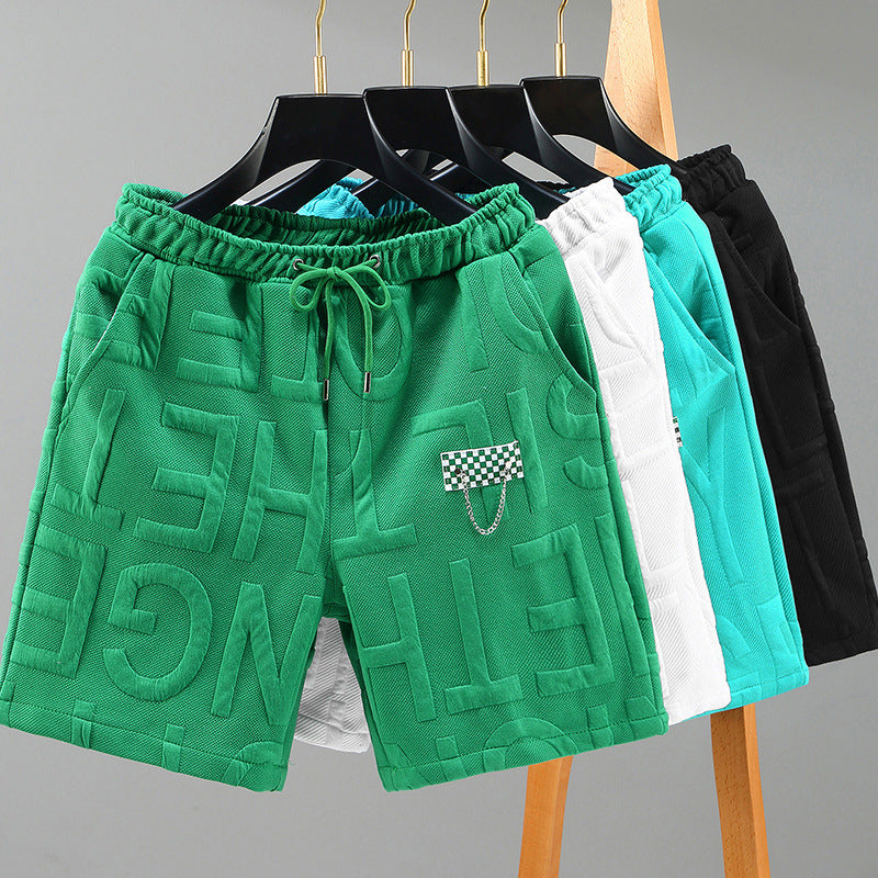 Men's Geometric Pattern Fashion Shorts. (Order One Size Up)