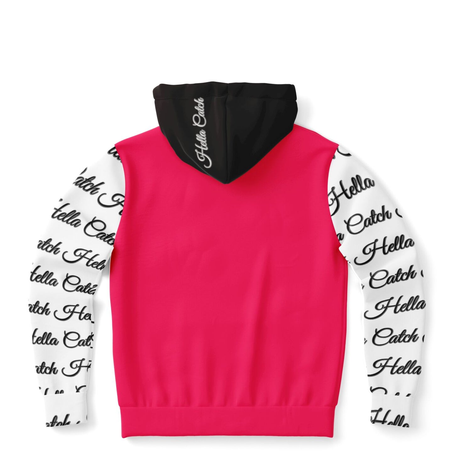 "Hella Catch" Women's Athletic Zip-Up Hoodie - AOP