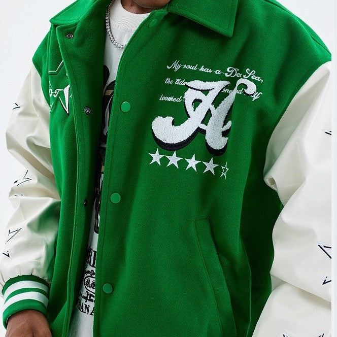 Men's American Retro Varsity Jacket.