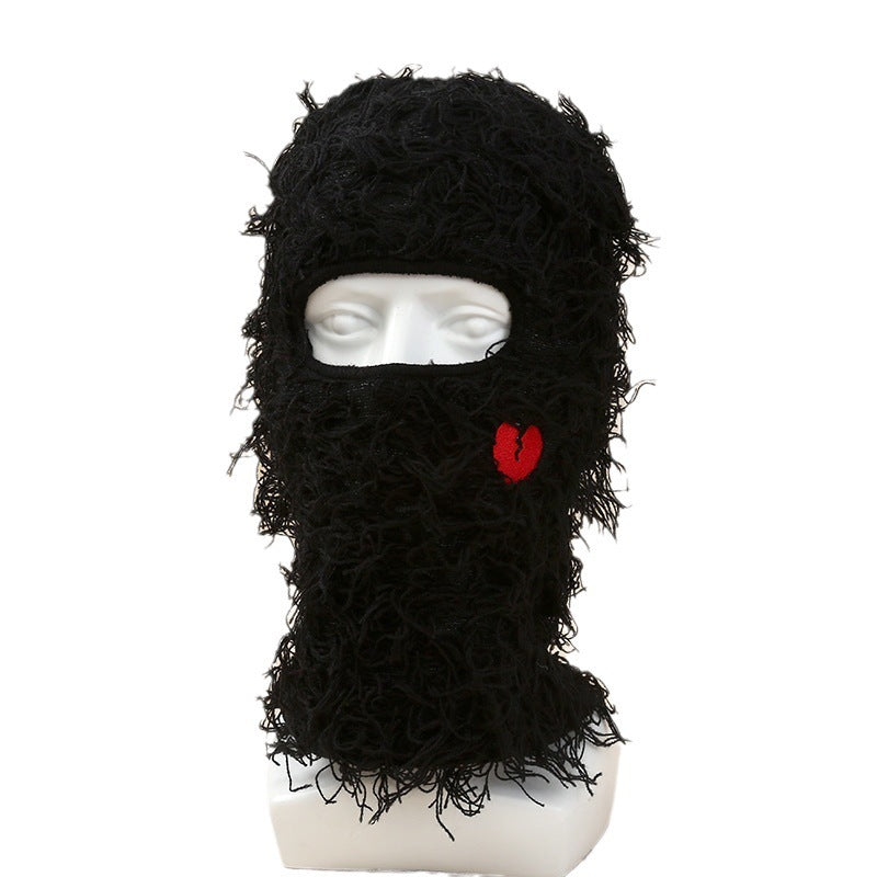 Single Hole Embroidery Knitted Mask.