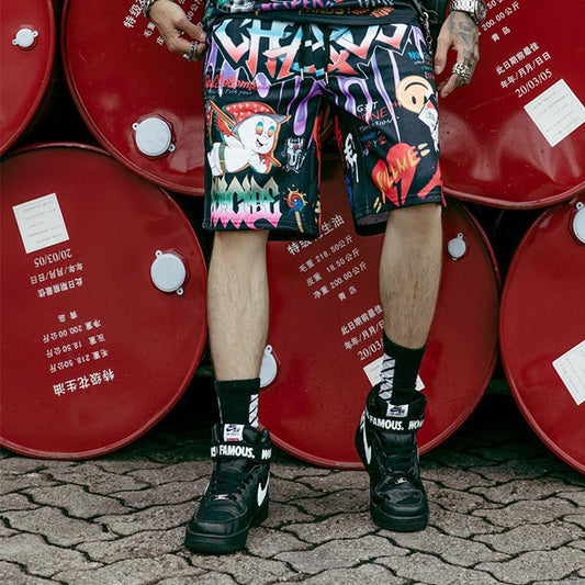 Men's Hip-Hop Fashion Shorts.