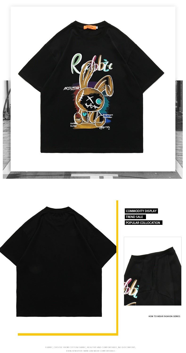 Men's Cartoon Inspired Cotton T-Shirt.