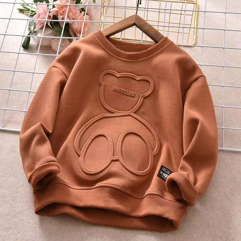 Children's Puff Print Cotton Sweatshirt.