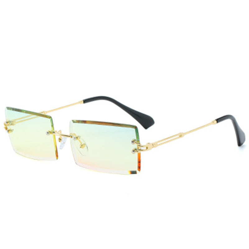 Rimless Rectangle Sunglasses.