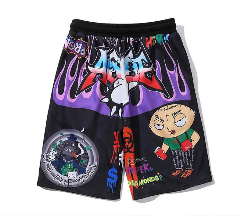 Men's Hip-Hop Fashion Shorts.