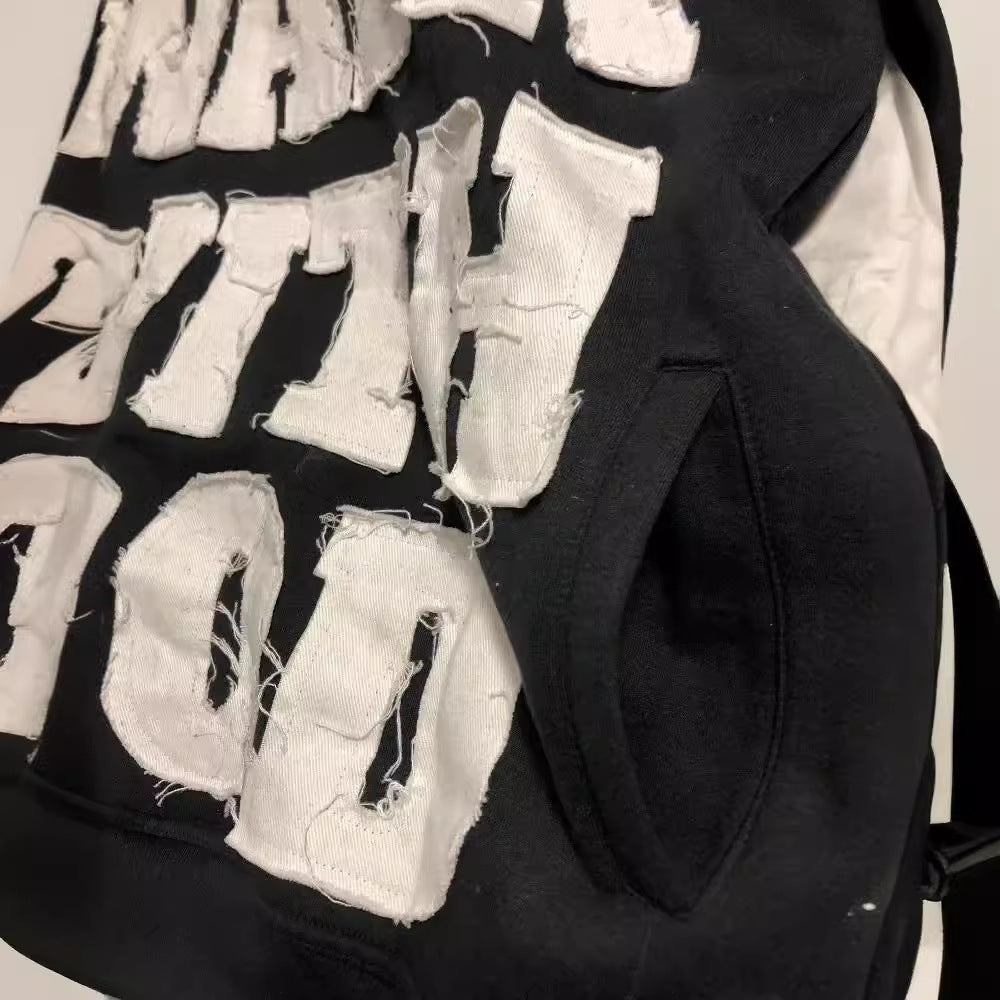 Unisex Hip-Hop Style "Walk With God" Hoodie.