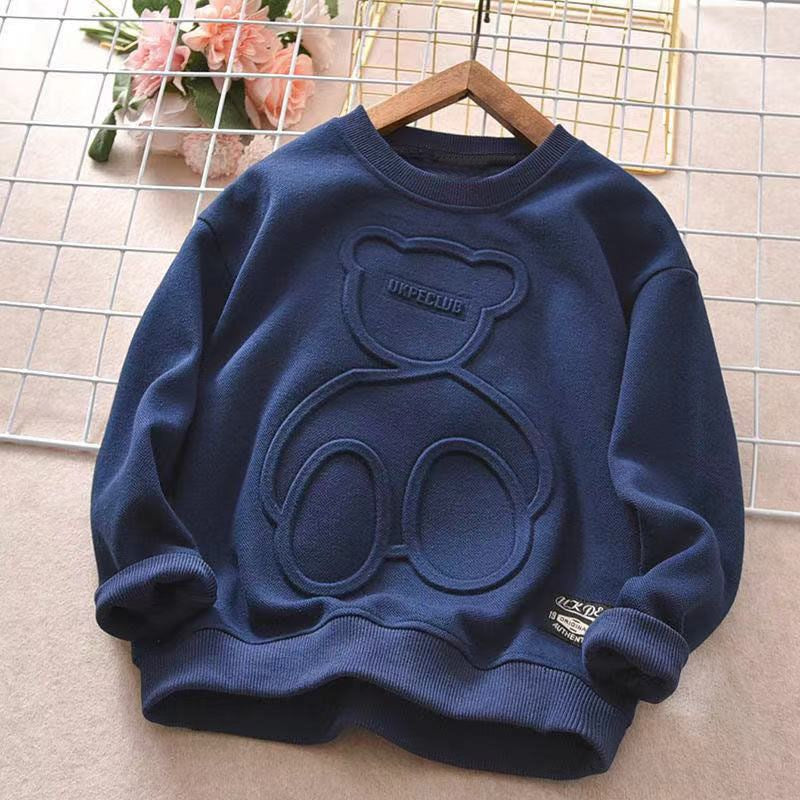 Children's Puff Print Cotton Sweatshirt.