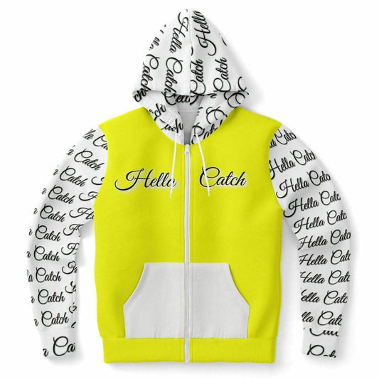 "Hella Catch" Men's Fashion Zip-Up Hoodie - AOP