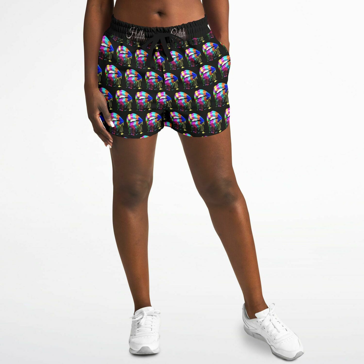 "Hella Catch" Women's (Kissy) Fashion Shorts - AOP