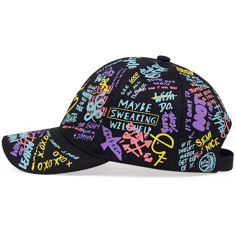 Unisex Graffiti Hip-Hop Baseball Cap.