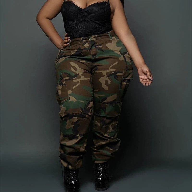 Women's Plus Size Camo Pants.