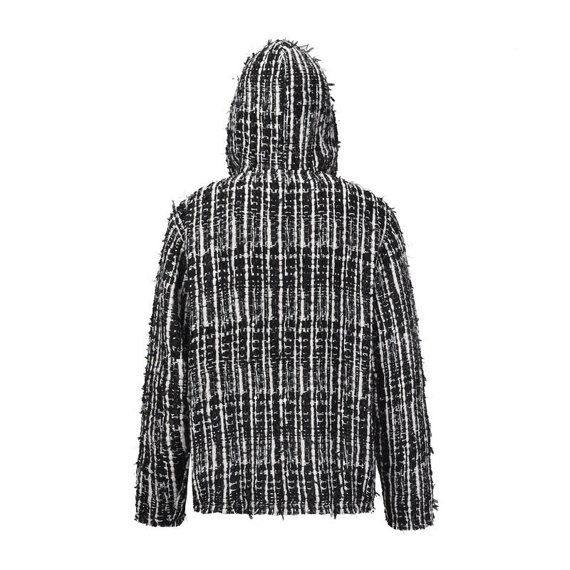 Men's Knitted Zip-Up Hoodie/Jacket.