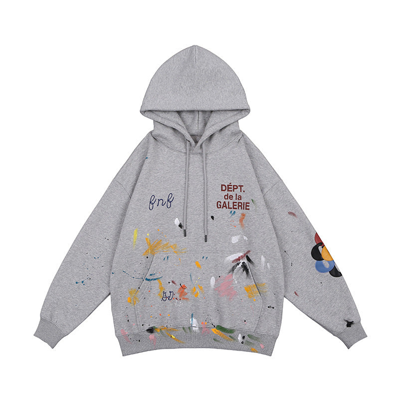 Men's Graffiti Splash Ink Hip-Hop Hoodie. (100% Cotton)