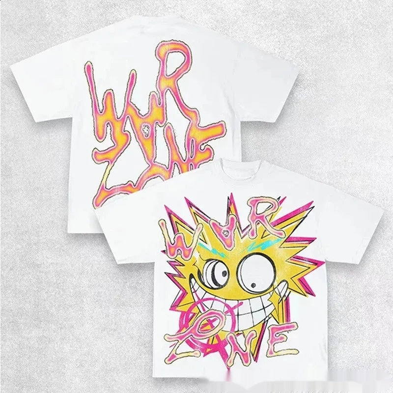 Men's Cotton Oversize Hip-Hop T-Shirts.