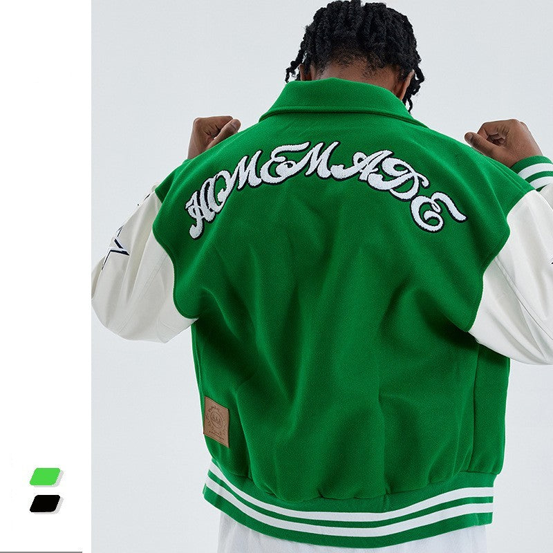 Men's American Retro Varsity Jacket.