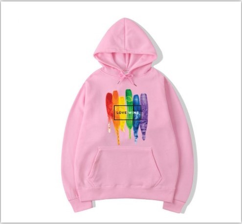 Unisex Pride LGBTQ (LOVE WINS) Cotton Hoodie.