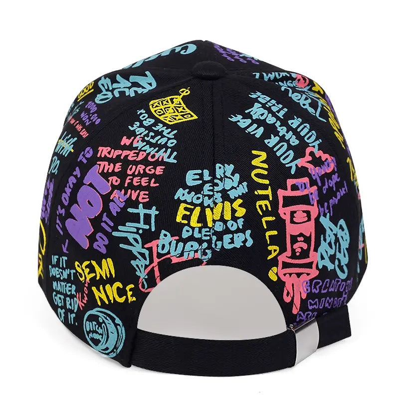 Unisex Graffiti Hip-Hop Baseball Cap.