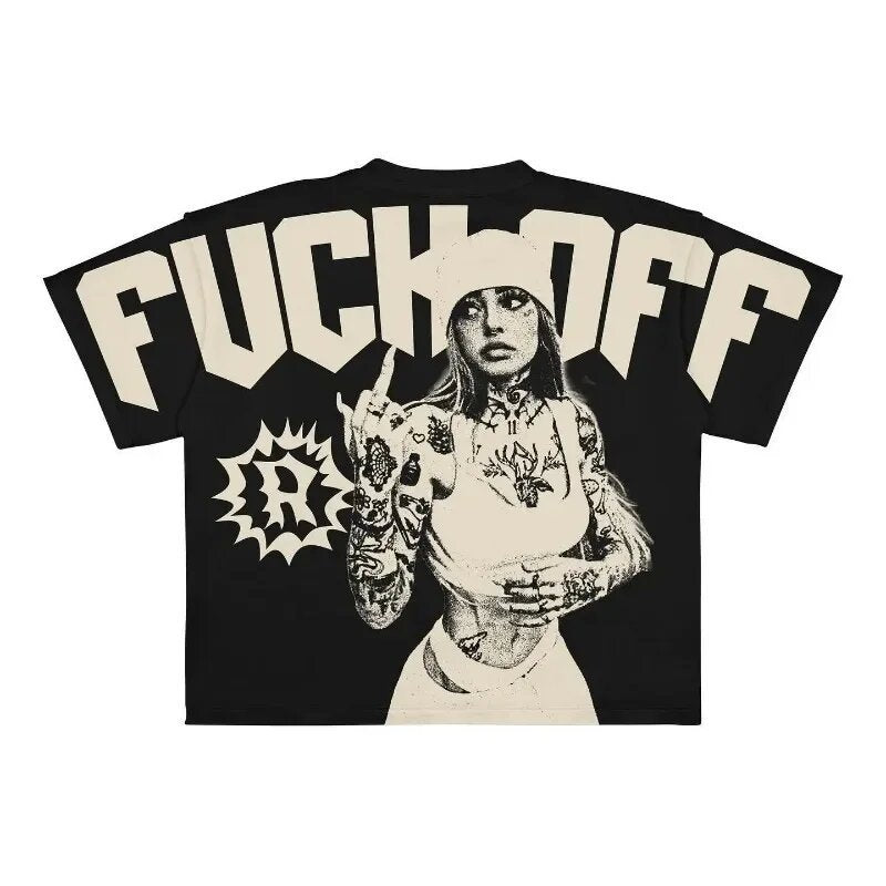Men's Hip-Hop Gothic Graphic T-Shirts.