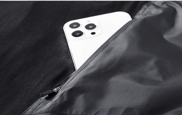 Men's Splicing High-End Short Sleeved Cotton T-Shirt.