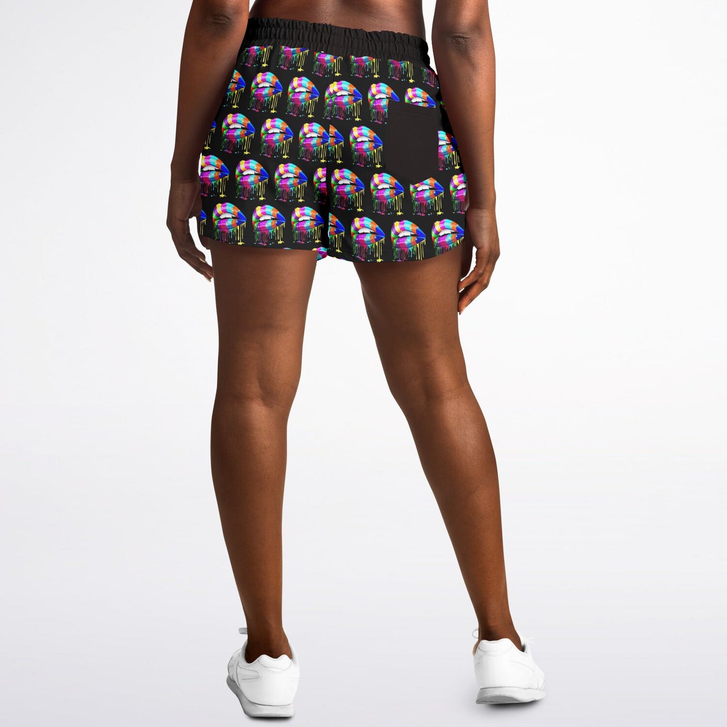 "Hella Catch" Women's (Kissy) Fashion Shorts - AOP