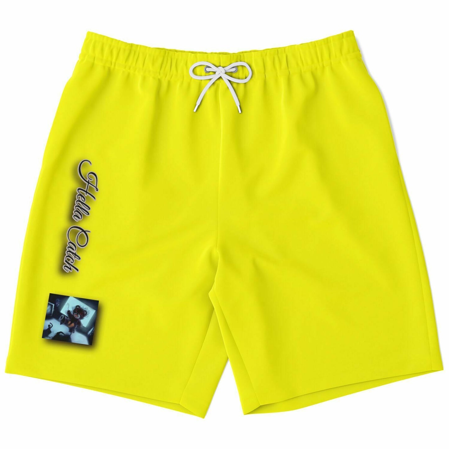 "Hella Catch" (Bad Bear) Athletic Long Shorts - AOP