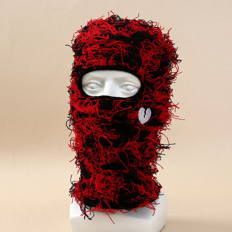 Single Hole Embroidery Knitted Mask.