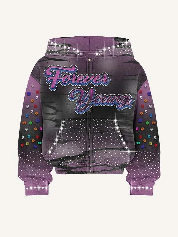 Women's "Forever Young" Fashion Hoodie.